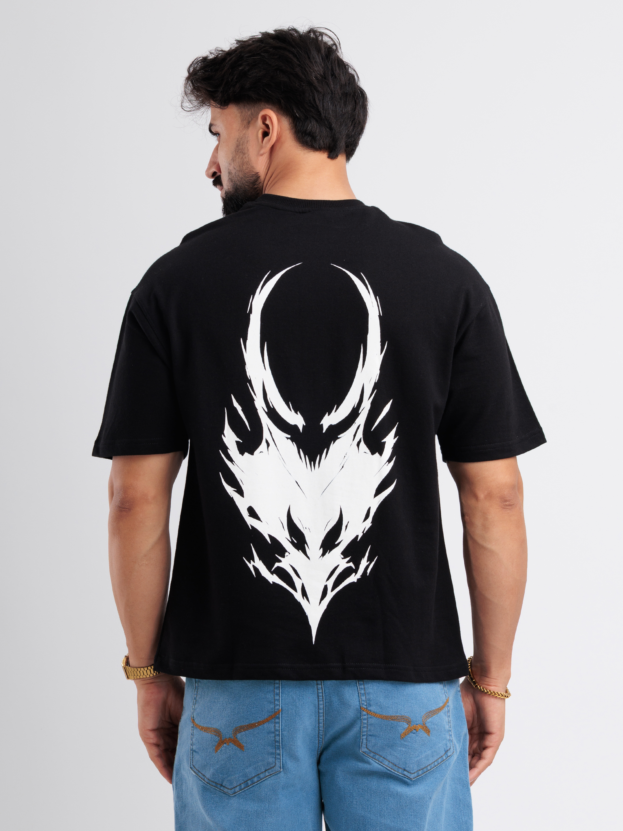 Venom Oversized Graphic T-Shirt – Black - View 3