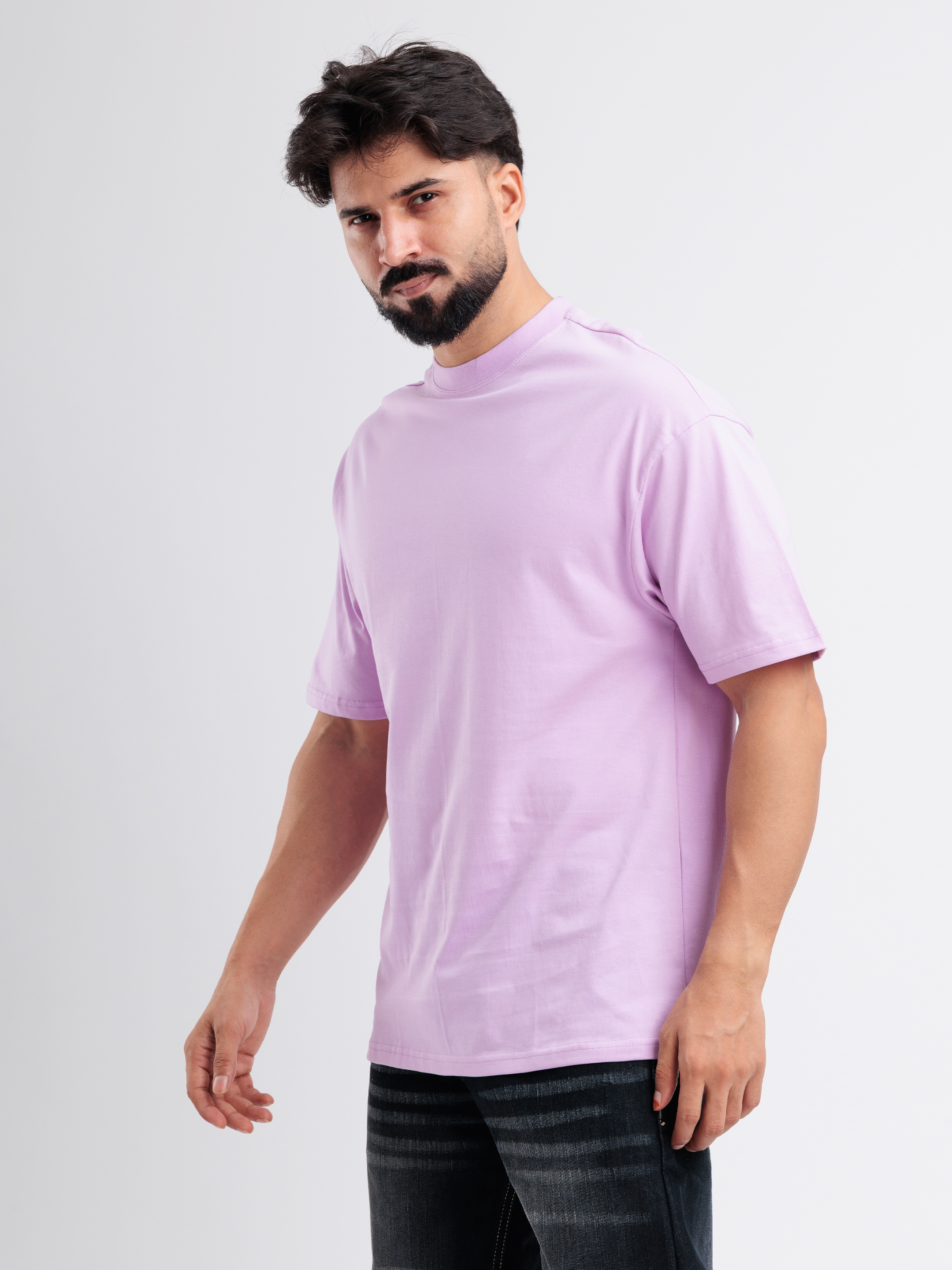 Lavender Casual T-Shirt for men - View 3