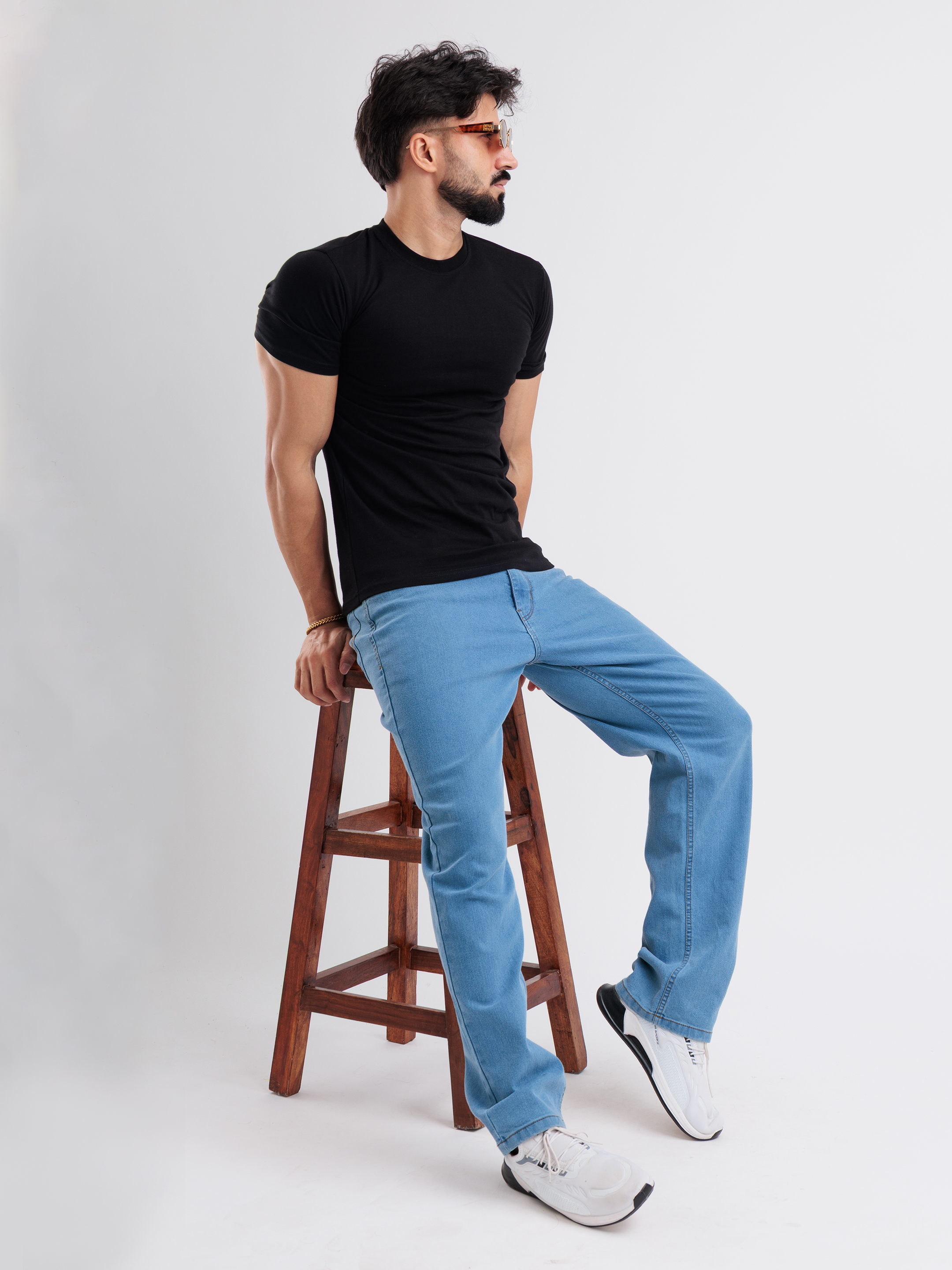 Casual Black Tee - View 2